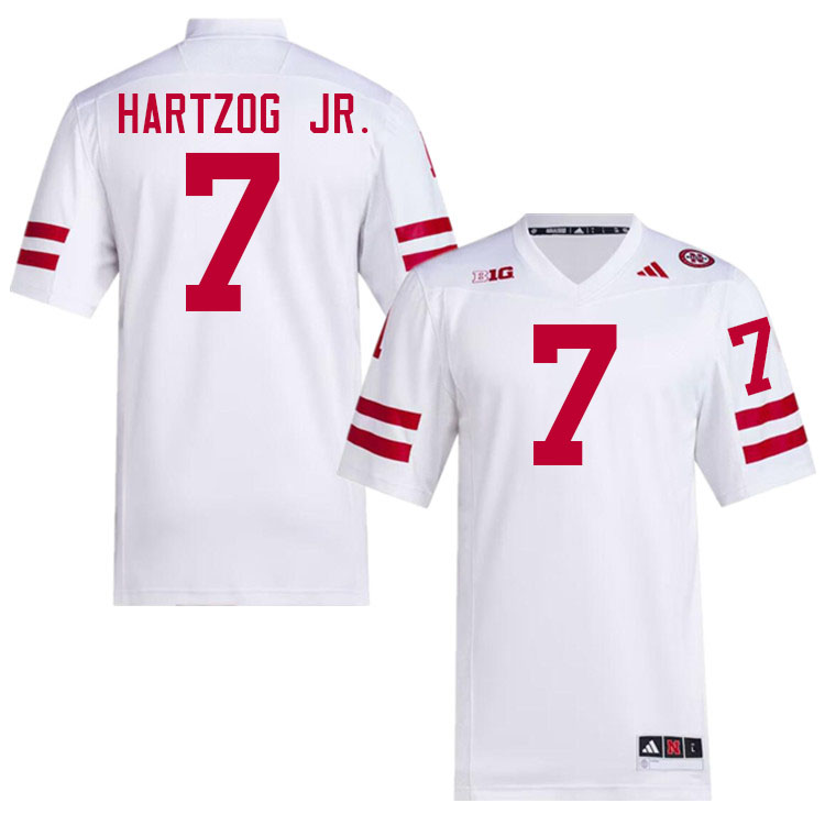 Nebraska Cornhuskers #7 Malcolm Hartzog Jr. College Football Jerseys Stitched-White
